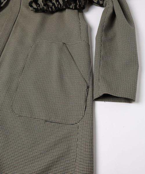 mintdesigns（ミントデザインズ）の「MIX CHECK DRESS COAT（その他アウター・レディース・ホワイト/ブラック・ONESIZE）」の15枚目の写真