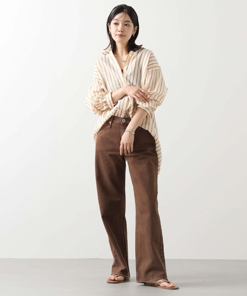 upperhights（アッパーハイツ）の「ｕｐｐｅｒ＿ＮＩＥＣＥ（デニムパンツ・レディース・ブラウン・23/24）」の2枚目の写真