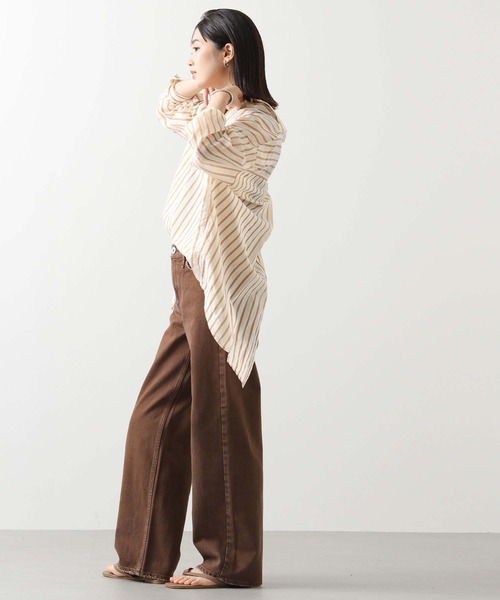 upperhights（アッパーハイツ）の「ｕｐｐｅｒ＿ＮＩＥＣＥ（デニムパンツ・レディース・ブラウン・23/24）」の3枚目の写真