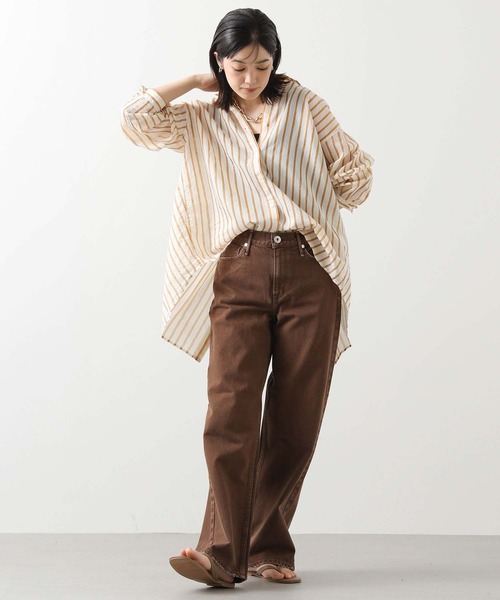 upperhights（アッパーハイツ）の「ｕｐｐｅｒ＿ＮＩＥＣＥ（デニムパンツ・レディース・ブラウン・23/24）」の6枚目の写真