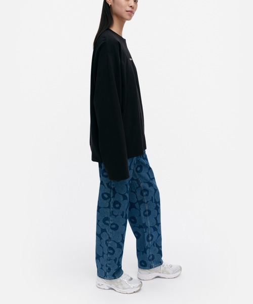 marimekko(マリメッコ)の「【kioski】Reunat Logo / jersey(Tシャツ/カットソー・レディース・ブラック・X-SMALL/SMALL/MEDIUM/LARGE)」の2枚目の写真