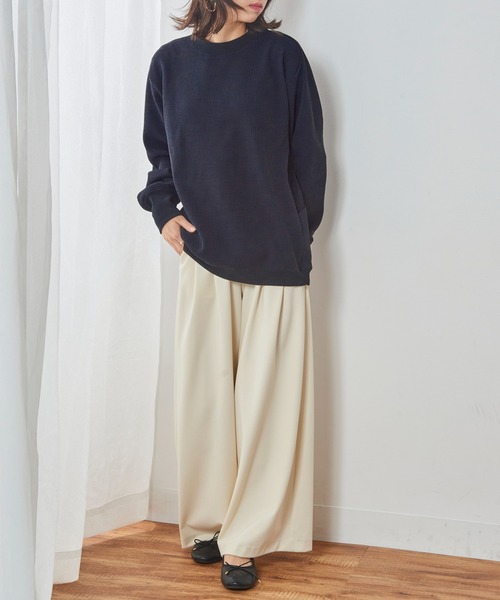 narifuri（ナリフリ）の「【narifuri】マルチワッフルクルーネックスウェット NF1173（スウェット・メンズ・その他2/その他1/ブラック/ホワイト/カーキ・S/XL/L/M）」の16枚目の写真