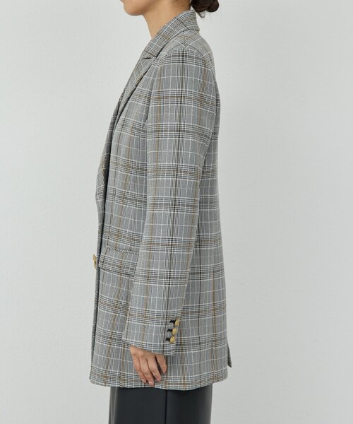 GALLARDAGALANTE（ガリャルダガランテ）の「ピークドラペルジャケット（テーラードジャケット・レディース・ネイビー/グレー・FREE）」の10枚目の写真