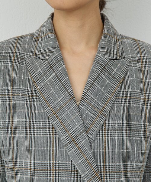 GALLARDAGALANTE（ガリャルダガランテ）の「ピークドラペルジャケット（テーラードジャケット・レディース・ネイビー/グレー・FREE）」の12枚目の写真