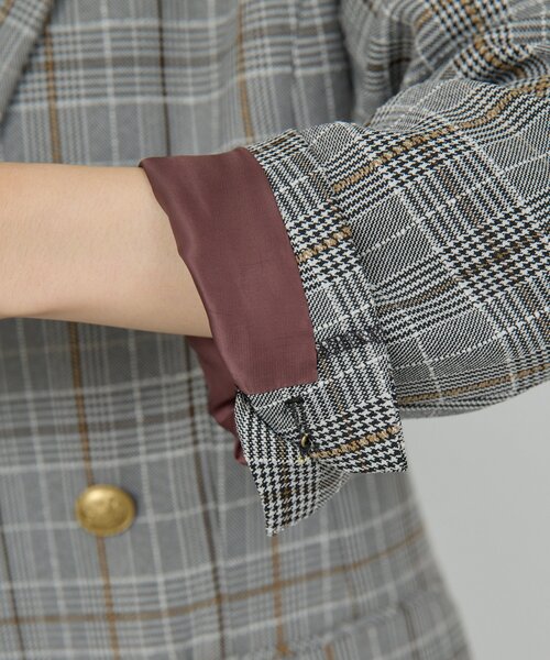 GALLARDAGALANTE（ガリャルダガランテ）の「ピークドラペルジャケット（テーラードジャケット・レディース・ネイビー/グレー・FREE）」の15枚目の写真