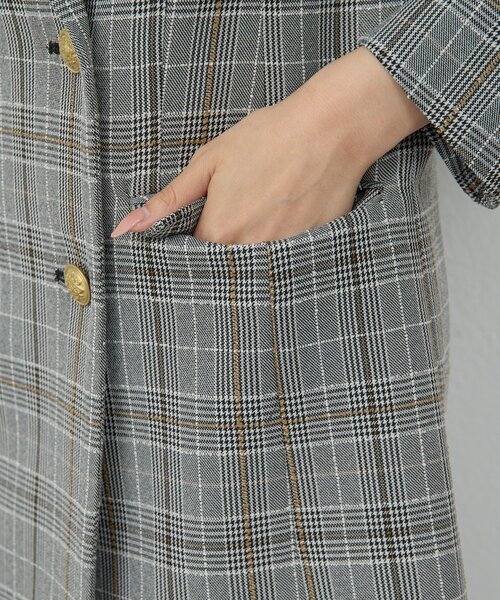 GALLARDAGALANTE（ガリャルダガランテ）の「ピークドラペルジャケット（テーラードジャケット・レディース・ネイビー/グレー・FREE）」の16枚目の写真