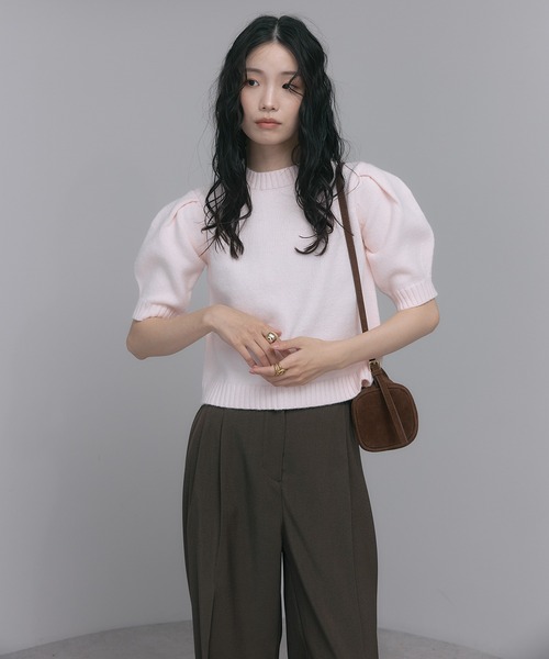 牛革】ミニマムハンドバッグ（ハンドバッグ）｜soins（ソワン