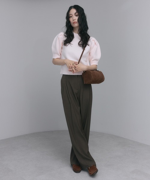 soins（ソワン）の「【牛革】ミニマムハンドバッグ（ハンドバッグ・レディース・ブラック/ブラウン・FREE）」の14枚目の写真