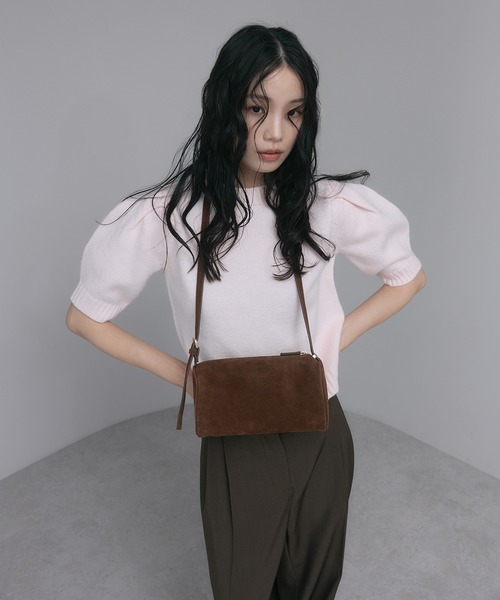 soins（ソワン）の「【牛革】ミニマムハンドバッグ（ハンドバッグ・レディース・ブラック/ブラウン・FREE）」の15枚目の写真