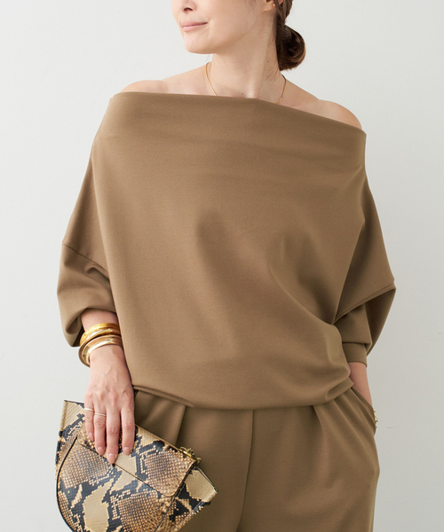 Sadah 　PRIMEWOOLPONTE プルオーバー完売ドゥーズィエム PRIMEWOOL PONTE プルオーバー（Tシャツ／カットソー）｜MUSE de