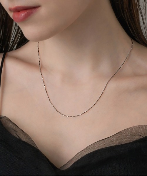 muku（ムク）の「NC/GLITTER（ネックレス・レディース・シルバー/ゴールド/シャンパン・39/45/52）」の6枚目の写真