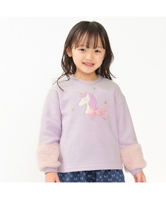 DANTON/ダントン] ワンポイントロゴ クルーネックニットカーディガン