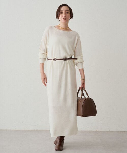 着用2回のみLOUNGEDRESS ウール100Vニット ¥18,700（税込） LOUNGEDRESS（ラウンジドレス）の「ウールカシミヤニットワンピース