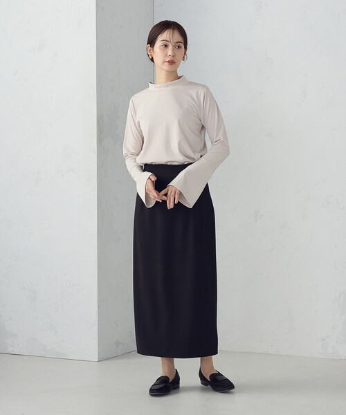 COMME CA ISM(コムサイズム)の「フレアースリーブ カットソー(Tシャツ/カットソー・レディース・ベージュ/ダークブラウン・MEDIUM/LARGE)」の5枚目の写真