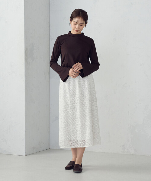 COMME CA ISM(コムサイズム)の「フレアースリーブ カットソー(Tシャツ/カットソー・レディース・ベージュ/ダークブラウン・MEDIUM/LARGE)」の7枚目の写真