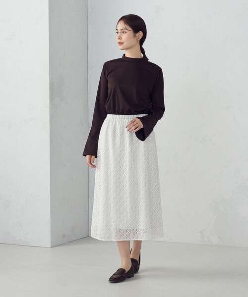 COMME CA ISM(コムサイズム)の「フレアースリーブ カットソー(Tシャツ/カットソー・レディース・ベージュ/ダークブラウン・MEDIUM/LARGE)」の8枚目の写真