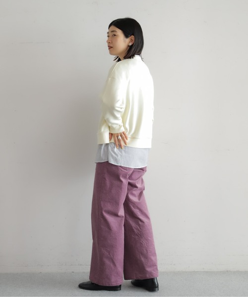 NOMBRE IMPAIR（ノンブルアンペール）の「フレーズ箔PT　ハイネックP/O（Tシャツ/カットソー・レディース・ホワイト/チャコールグレー・FREE）」の10枚目の写真