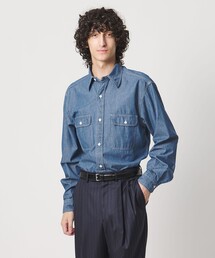 District | ＜District＞シャンブレー ダブルポケット レギュラーカラーシャツ(シャツ/ブラウス)
