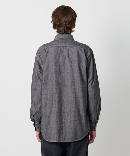 District（ディストリクト）の「＜District＞シャンブレー ダブルポケット レギュラーカラーシャツ（シャツ/ブラウス・メンズ・ブラック/ライトブルー・L/S/XL/M）」の16枚目の写真