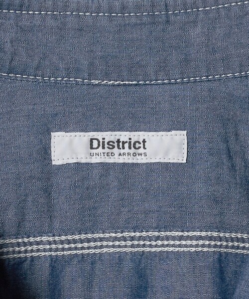 District（ディストリクト）の「＜District＞シャンブレー ダブルポケット レギュラーカラーシャツ（シャツ/ブラウス・メンズ・ブラック/ライトブルー・L/S/XL/M）」の4枚目の写真