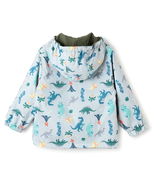 kladskap（クレードスコープ）の「恐竜リバーシブルウィンドブレーカー（ナイロンジャケット・キッズ・カーキ/パープル・90cm/120cm/130cm/100cm/110cm）」の6枚目の写真