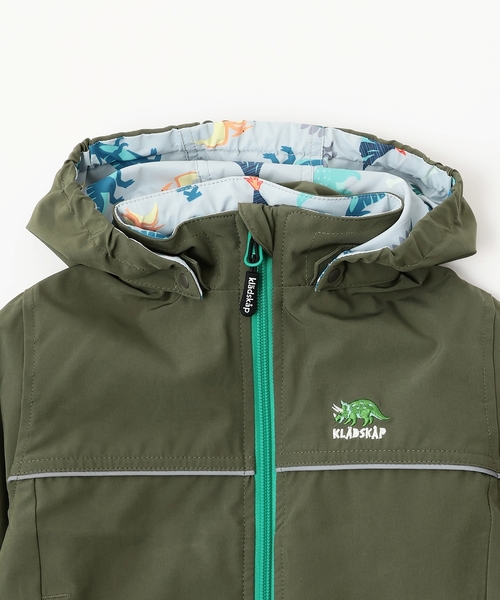 kladskap（クレードスコープ）の「恐竜リバーシブルウィンドブレーカー（ナイロンジャケット・キッズ・カーキ/パープル・90cm/120cm/130cm/100cm/110cm）」の7枚目の写真
