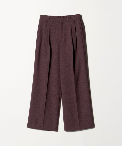 UNITED ARROWS（ユナイテッドアローズ）の「2タック メランジ ワイド パンツ ‐ウォッシャブル‐（その他パンツ・レディース・ブラック/ワイン・38/36/40/34）」の10枚目の写真