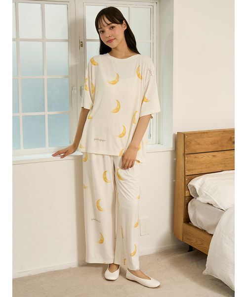 gelato pique（ジェラートピケ）の「モチーフ3柄ロングパンツ（ルーム