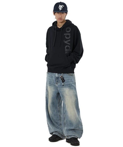 OY(オーワイ)の「『OY/オーワイ』INSET LOGO HOODIE/インセットロゴプルオーバーパーカー(パーカー・レディース・ホワイト/ブラック・M/L)」の10枚目の写真