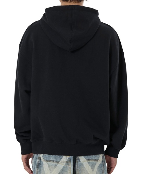 OY(オーワイ)の「『OY/オーワイ』INSET LOGO HOODIE/インセットロゴプルオーバーパーカー(パーカー・レディース・ホワイト/ブラック・M/L)」の9枚目の写真