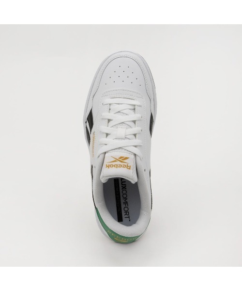 Reebok（リーボック）の「コート アドバンス / COURT ADVANCE（スニーカー・メンズ・ホワイト×グリーン/オフホワイト・22.5cm/23.0cm/23.5cm/24.5cm/24.0cm/25.0cm/25.5cm/26.0cm/26.5cm/27.0cm/27.5cm/28.0cm/28.5cm/29.0cm/30.0cm）」の4枚目の写真