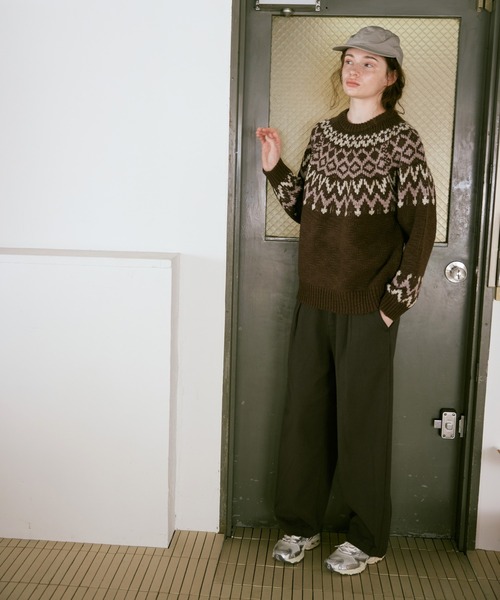 R4393 COTTON ワイドトラウザーズ 