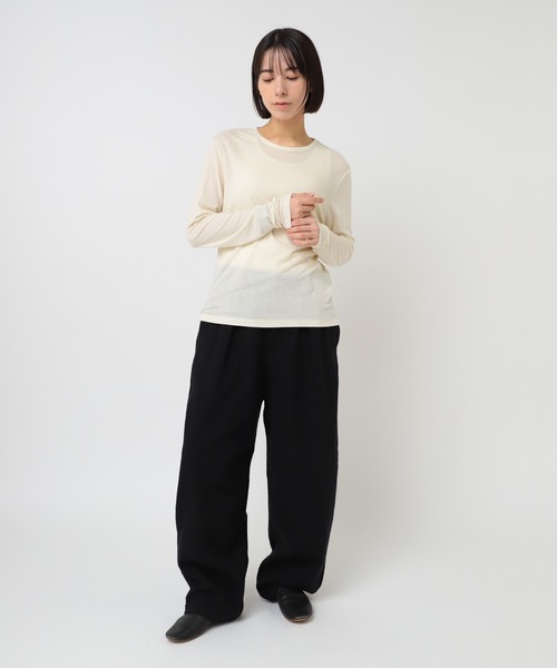 セール】R4393 COTTON ワイドトラウザーズ（その他パンツ）｜RNA-N  