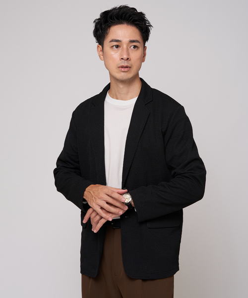 EDIFICE（エディフィス）の「マルチジャガード ジャケット（その他アウター・メンズ・チャコールグレー/ライトグレー/ブラック・SMALL/MEDIUM/LARGE）」の20枚目の写真