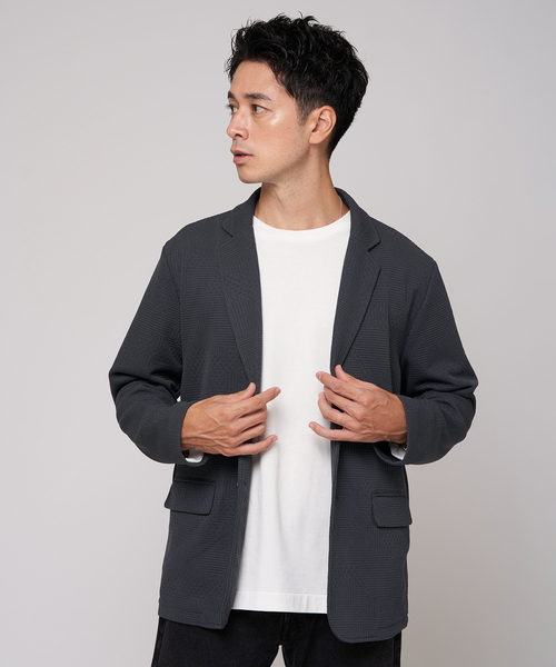 EDIFICE（エディフィス）の「マルチジャガード ジャケット（その他アウター・メンズ・チャコールグレー/ライトグレー/ブラック・SMALL/MEDIUM/LARGE）」の11枚目の写真