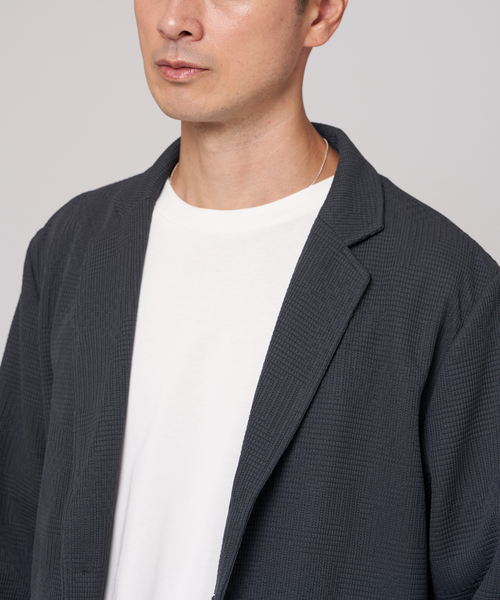 EDIFICE（エディフィス）の「マルチジャガード ジャケット（その他アウター・メンズ・チャコールグレー/ライトグレー/ブラック・SMALL/MEDIUM/LARGE）」の7枚目の写真