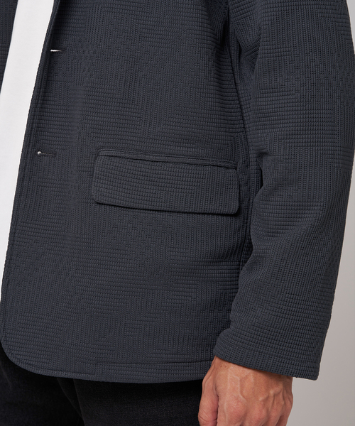 EDIFICE（エディフィス）の「マルチジャガード ジャケット（その他アウター・メンズ・チャコールグレー/ライトグレー/ブラック・SMALL/MEDIUM/LARGE）」の6枚目の写真