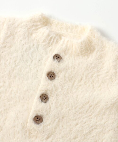 BREEZE（ブリーズ）の「FUN!FAN!ANIMAL　マシュマロカバーオール＆ボンネットセット（ロンパース・キッズ・ブラック/オフホワイト・70/80）」の11枚目の写真