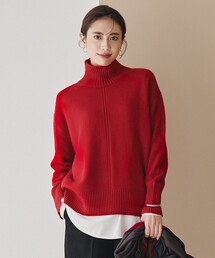 ICB（アイシービー）の「ソフトカシミヤミックス ハイネックニット（ニット/セーター）」