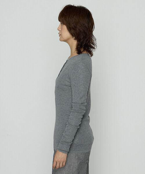 COMME CA Wardrobe（コムサワードローブ）の「14G総針編 ニットプルオーバー（ニット/セーター・レディース・グレー/ミント・FREE）」の11枚目の写真