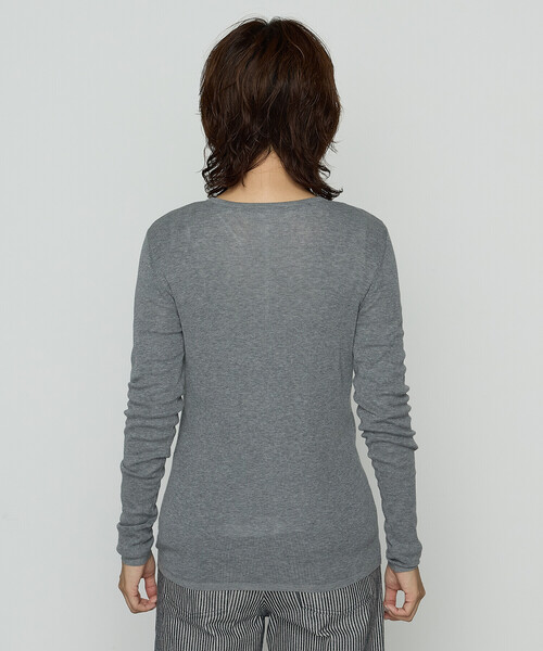 COMME CA Wardrobe（コムサワードローブ）の「14G総針編 ニットプルオーバー（ニット/セーター・レディース・グレー/ミント・FREE）」の12枚目の写真