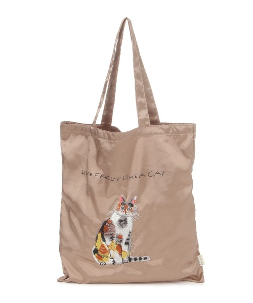 studio CLIP（スタディオクリップ）の「サテン刺繍トート[うちの猫博]（トートバッグ・レディース・その他1/その他2/その他6・FREE）」の5枚目の写真