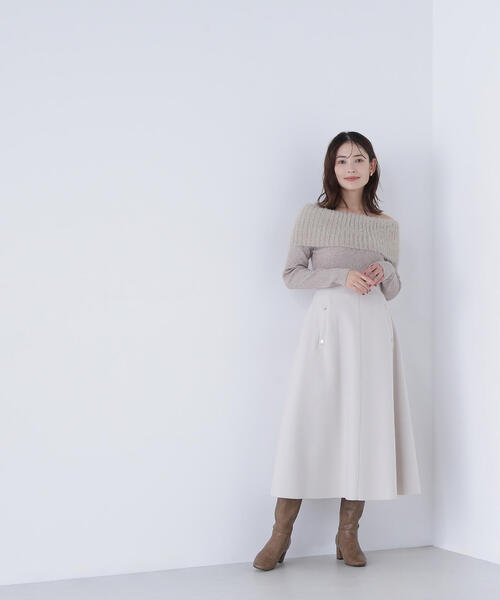◇【Oggi掲載】圧縮ジャージーシリーズ フレアスカート（スカート