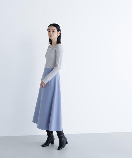 セール】◇【Oggi掲載】圧縮ジャージーシリーズ フレアスカート