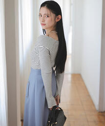 NATURAL BEAUTY BASIC（ナチュラルビューティーベーシック）の「◇【Oggi12月号掲載】圧縮ジャージーシリーズ フレアスカート（スカート・レディース）」