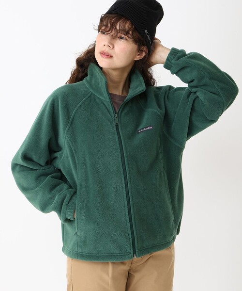 Columbia(コロンビア)の「Columbia/ウィメンズ ベントンスプリングスリラックスド フルジップ フリース ラグラン/コロンビア(ブルゾン・レディース・ブルー/グリーン/ブラック・L/XL/M/S)」の2枚目の写真