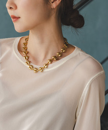 in mood(C[h)in mood/C[h HEART LINK NECKLACE(lbNX)