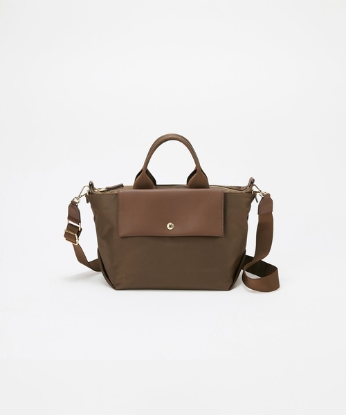 Breath TOPKAPI(ブレストプカピ)の「【Breath TOPKAPI】DAY TRIPPER デイトリッパー ナイロン 2way ミニ トートバッグ(トートバッグ・レディース・ブラック/グレイッシュベージュ/ブラウン・FREE)」の1枚目の写真