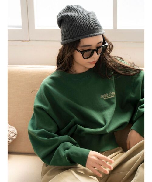 アングリッド セール】ロゴ刺繍ショートスウェット（スウェット）｜Ungrid（アン