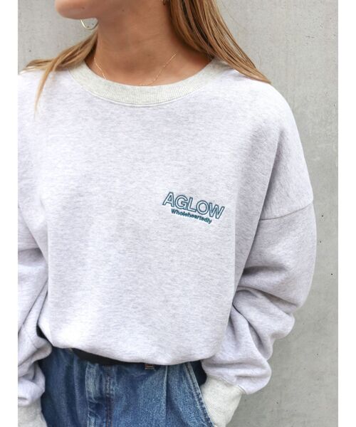 セール】ロゴ刺繍ショートスウェット（スウェット）｜Ungrid（アン